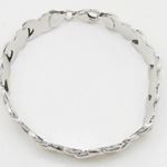 Women silver link bracelet SB2 7.5 inches long and 10mm wide 4