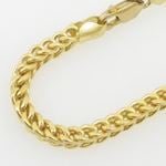 Mens 10k Yellow Gold Franco bracelet AGMBRP41 8 inches long and 4mm wide 2