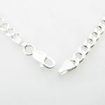 Silver Curb link chain Necklace BDC82 4