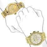 His And Hers Watches: Diamond Watch Set Yellow G-4