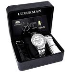 Luxurman Liberty Chronograph Real Diamond Watch 0.2ct New Arrival Mens Watches 4