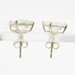 Unisex 14K solid gold earrings fancy stud hoop huggie ball fashion dangle swag 2