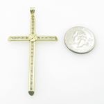 Mens 10K Solid Yellow Gold x cross Length - 2.83 inches Width - 1.54 inches 4