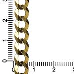 14K YELLOW Gold SOLID ITALY CUBAN Chain - 20 Inches Long 7MM Wide 4