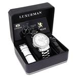 Phantom Luxurman Real Diamond Watch White MOP 0.12 carats for Men 4