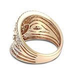 18K Gold Designer Diamond Right Hand Ring For Wo-2