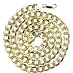 10K Diamond Cut Gold HOLLOW ITALY CUBAN Chain - 24 Inches Long 7.5MM Wide 2