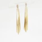 10k Yellow Gold earrings Coffee moon AGBE38 2