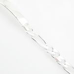 Figaro Link ID Bracelet Necklace Length - 8.5 inches Width - 9mm 4
