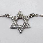 Womens Sterling silver Jewish star of david pendant necklace 2