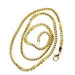 14K YELLOW Gold SOLID FRANCO Chain - 22 Inches Long 3.2MM Wide 2