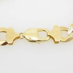 Mens 10k Yellow Gold diamond cut figaro cuban mariner link bracelet 8.5 inches long and 8mm wide 4