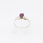 10k Yellow Gold Syntetic red gemstone ring ajjr50 Size: 2.75 2