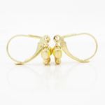 14K Yellow gold Butterfly chandelier earrings for Children/Kids web363 4