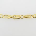 Mens 10k Yellow Gold figaro cuban mariner link bracelet AGMBRP38 8 inches long and 5mm wide 4