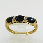 10K Yellow Gold womens gemstone ring ASVJ12 2