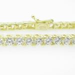 Ladies 10K Solid Yellow Gold fancy box link bracelet Length - 7.5 inches Width - 3.5mm 2