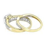 Affordable 14K Gold Diamond Engagement Ring Set-2