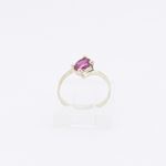 10k Yellow Gold Syntetic red gemstone ring ajr17 Size: 2.5 2