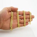 "Mens 10k Yellow gold Yellow gold miami cuban hollow link chain 34"" 7.5MM rjmch11 4"