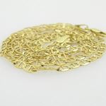 10K Yellow Gold diamond cut mariner chain GC76 2