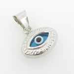 womens bp147 kabbalah evil eye .925 Sterling Silver good luck charm pendant 2