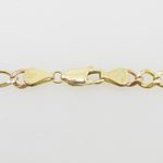 Mens 10k Yellow Gold diamond cut figaro cuban mariner link bracelet 8.5 inches long and 6mm wide 4
