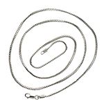 14K WHITE Gold SOLID FRANCO Chain - 20 Inches Long 1.5MM Wide 2