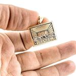 10K YELLOW Gold RELIGIOUS CZ CHARM NC64 2