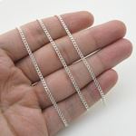 Silver Curb link chain Necklace BDC65 4