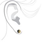 Yellow Black Diamond Earrings Sterling Silver 0.6 Cttw 4