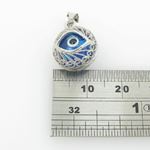 womens bp138 kabbalah evil eye .925 Sterling Silver good luck charm pendant 4