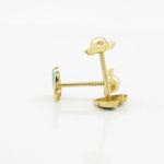 14K Yellow gold Heart stud earrings for Children/Kids web106 4