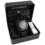 LUXURMAN Watches Review: Mens Black Diamond Watc-4