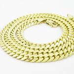 "Mens 10k Yellow Gold miami link chain 24"" 5MM LAGCMC2 24"" long and 5mm wide 2"