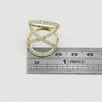 10K Yellow Gold womens designer lace ring ASVJ2 4