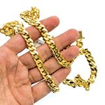 10K Yellow Gold HOLLOW Miami Cuban Link Chain 9.3MM Wide 2