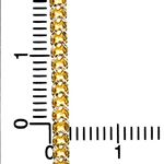 14K Diamond Cut Gold HOLLOW FRANCO Chain - 26 Inches Long 2.5MM Wide 4