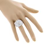 Sterling Silver Mens Diamond Ring 3Ctw (Sterling-4