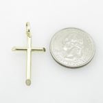 Mens 10K Solid Yellow Gold cross 2 Length - 1.38 inches Width - 18mm 4
