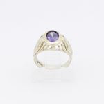 10k Yellow Gold Syntetic purple gemstone ring ajjr41 Size: 2.25 2