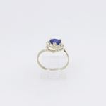 10k Yellow Gold Syntetic blue gemstone ring ajr66 Size: 7 2