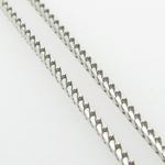 Mens White-Gold Franco Link Chain Length - 20 inches Width - 1.5mm 4