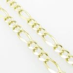 Mens Yellow-Gold Figaro Link Chain Length - 20 inches Width - 3.5mm 4