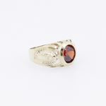 10k Yellow Gold Syntetic red love gemstone ring ajr26 Size: 2.25 4