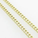 Mens Yellow-Gold Franco Link Chain Length - 18 inches Width - 1.5mm 4