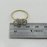 10K Yellow Gold womens elephant ring ASVJ27 4