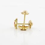 14K Yellow gold Flower stud earrings for Children/Kids web8 4