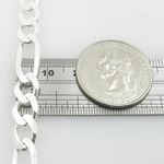 Mens 925 Sterling Silver figaro bracelet franco cuban miami rope charm fancy Figaro link bracelet 4