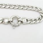 Sterling silver Curb link white bracelet mbmi53 2